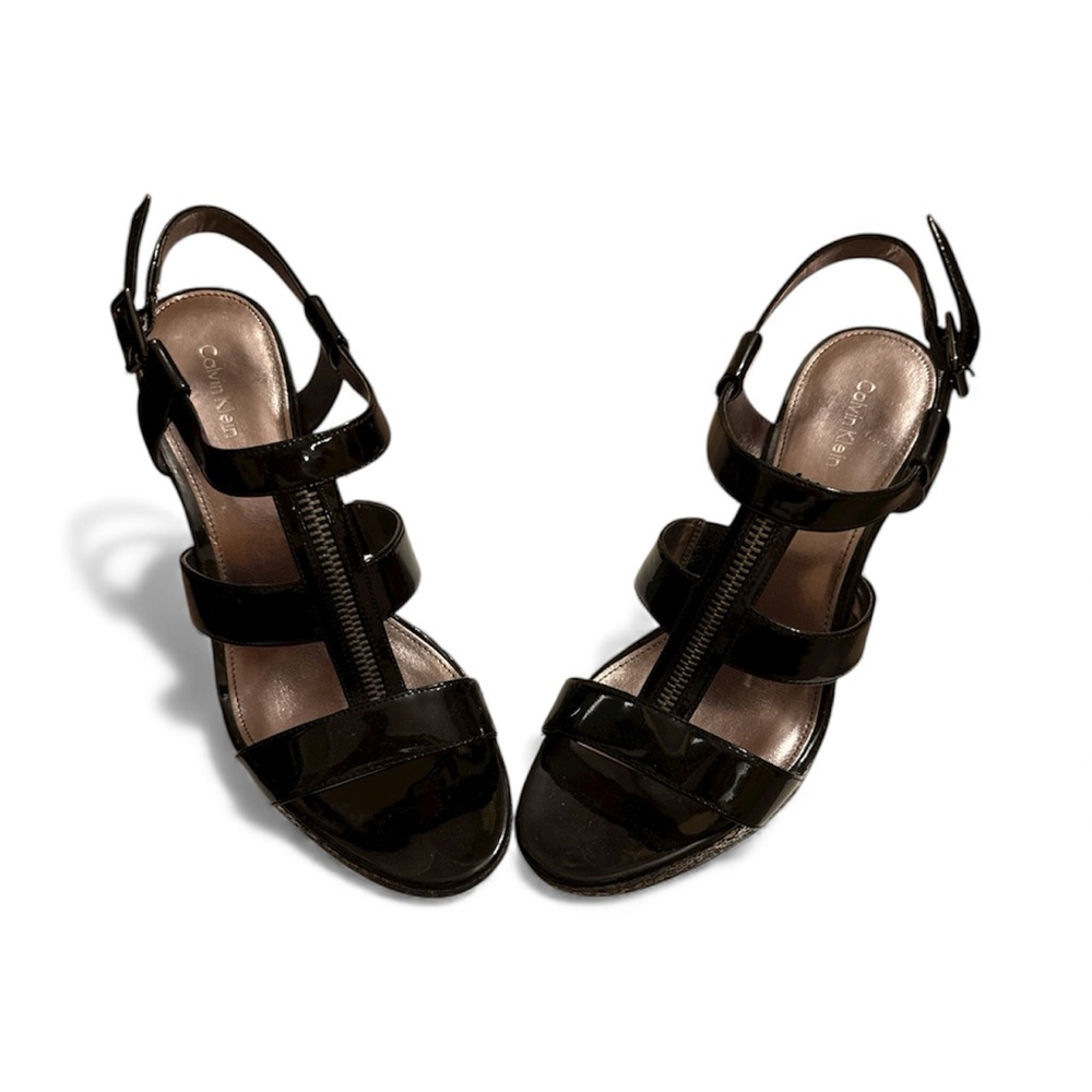 Calvin Klein Black Textured Shoes